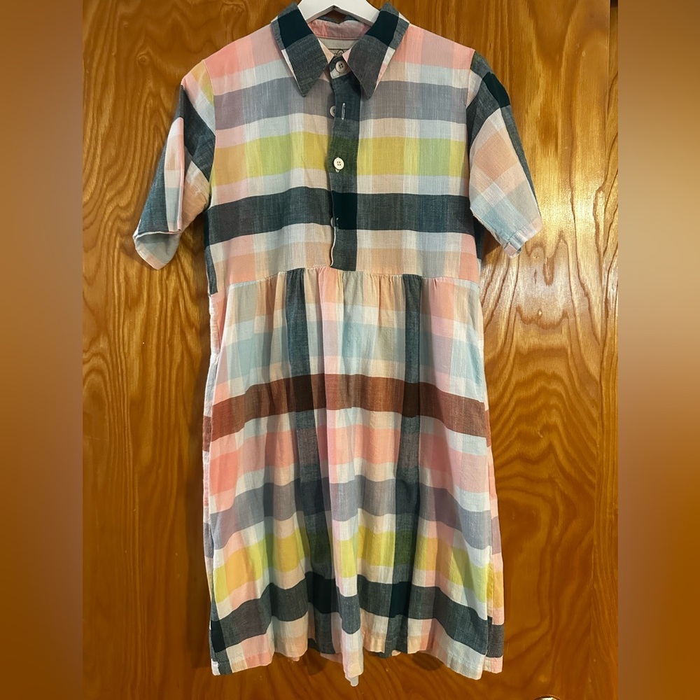 Ace & Jig Pastel Plaid Cotton Shirt/Dress